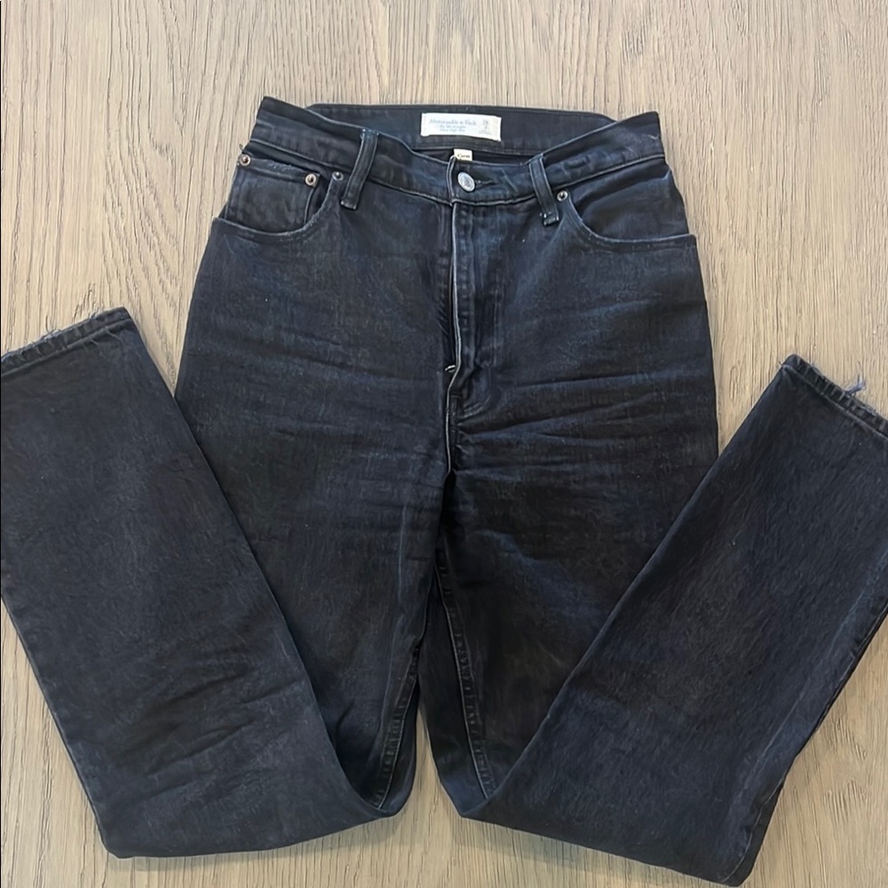 Abercrombie & Fitch High Rise Black Jeans